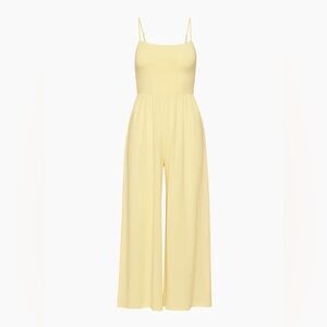 Aritzia Wilfred Market Jumpsuit in Butter Yellow Size S